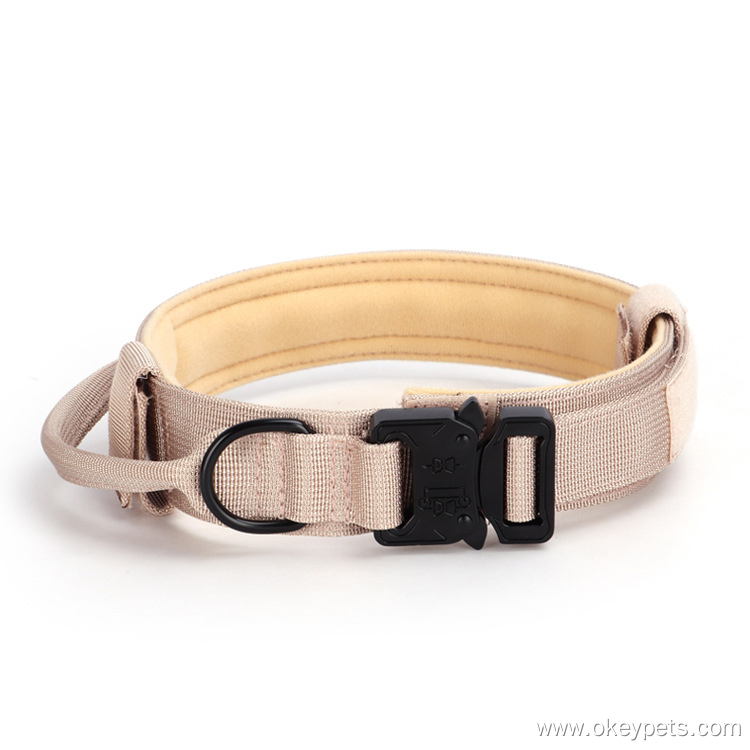 Collier tactique d'entraînement en nylon robuste, de type militaire, pour grands chiens (vente en gros). 16
