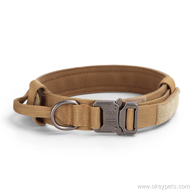 Collier tactique d'entraînement en nylon robuste, de type militaire, pour grands chiens (vente en gros). 17