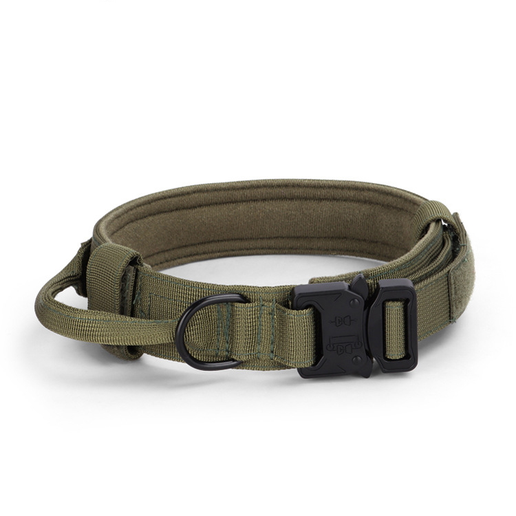 Collier tactique d'entraînement en nylon robuste, de type militaire, pour grands chiens (vente en gros). 14