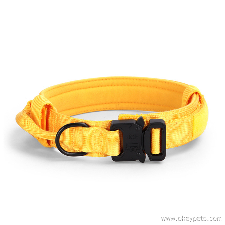 Collier tactique d'entraînement en nylon robuste, de type militaire, pour grands chiens (vente en gros). 13