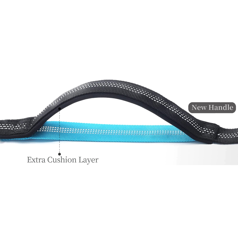 Laisse pour chien mains libres en gros avec pochette zippée, doubles poignées rembourrées et laisse élastique résistante 13