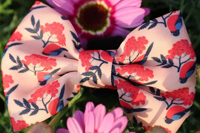 OKEYPETS Accessoires pour animaux de compagnie Nœud papillon imprimé en polyester pour chien de petite et moyenne taille, motif collier, accessoires pour animaux de compagnie 1