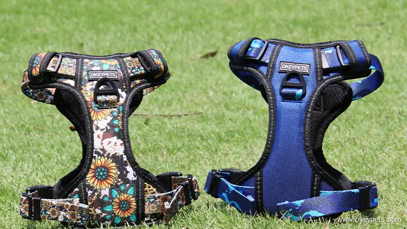 Harnais sur mesure en tissu Oxford réfléchissant, harnais de sécurité pratique pour chien, harnais réfléchissant pour chien. 1