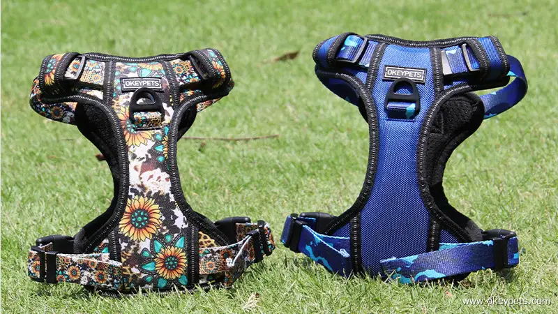 OKEYPETS - Abah-abah Latihan Taktikal Anjing Haiwan Peliharaan Mesh Bernafas Tahan Lama Fabrik Oxford 1