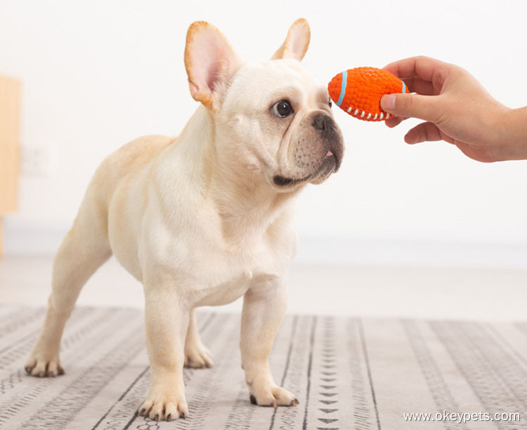 Usine de jouets pour animaux de compagnie - Vente en gros de balles de football en latex pour chiens, à mâcher et à rapporter. 9