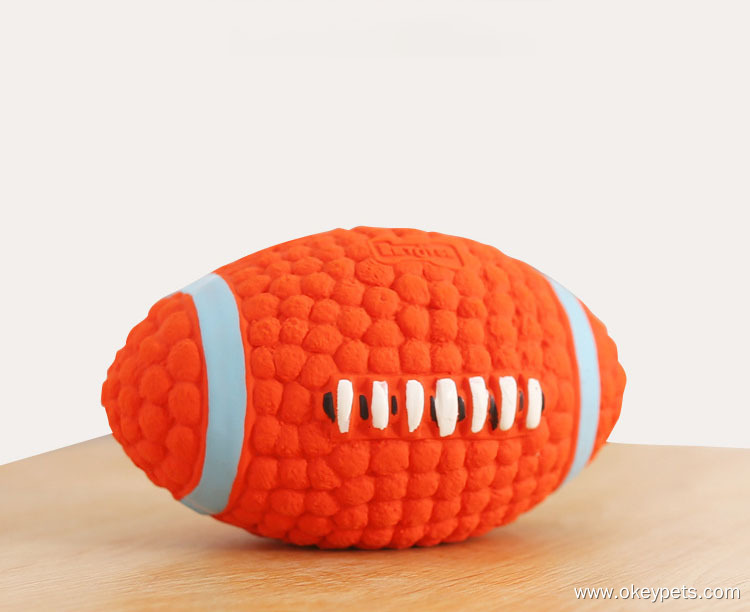 Usine de jouets pour animaux de compagnie - Vente en gros de balles de football en latex pour chiens, à mâcher et à rapporter. 8