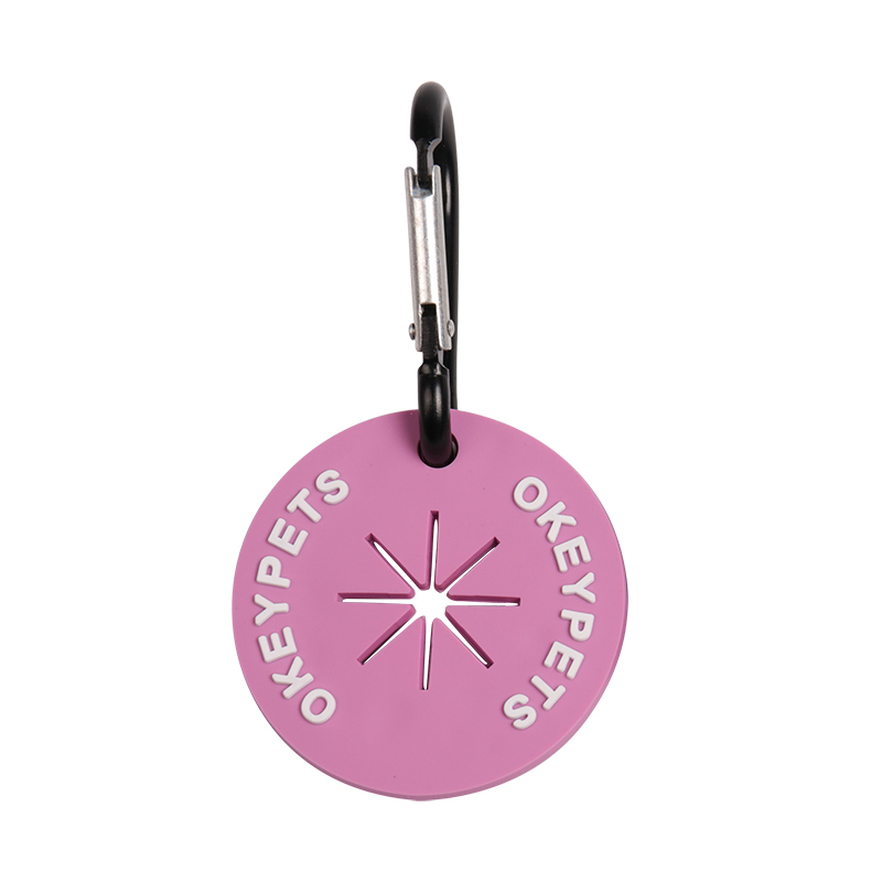 Clips personnalisés pour sacs à déjections canines, porte-sacs en silicone pour laisses 9