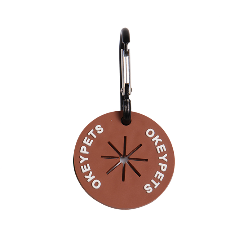 Clips personnalisés pour sacs à déjections canines, porte-sacs en silicone pour laisses 14