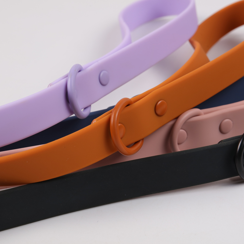 OKEYPETS Brugerdefineret PVC Hundesnor og Halsbånd Sæt - Vandtæt & Holdbar 14