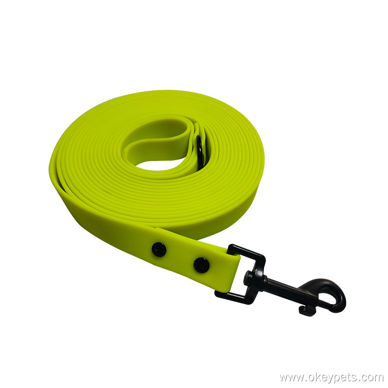 Laisse pour chien imperméable et résistante en PVC et néoprène, facile à nettoyer, en gros. 10