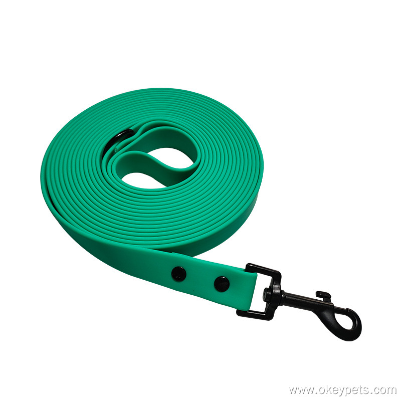 Laisse pour chien imperméable et résistante en PVC et néoprène, facile à nettoyer, en gros. 15