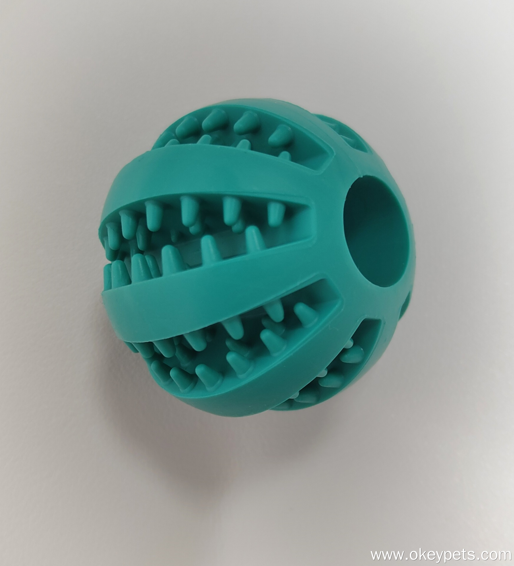 Balle en caoutchouc pour animaux de compagnie, jouet anti-morsure et casse-tête pour soulager les douleurs dentaires et résister aux morsures. 15