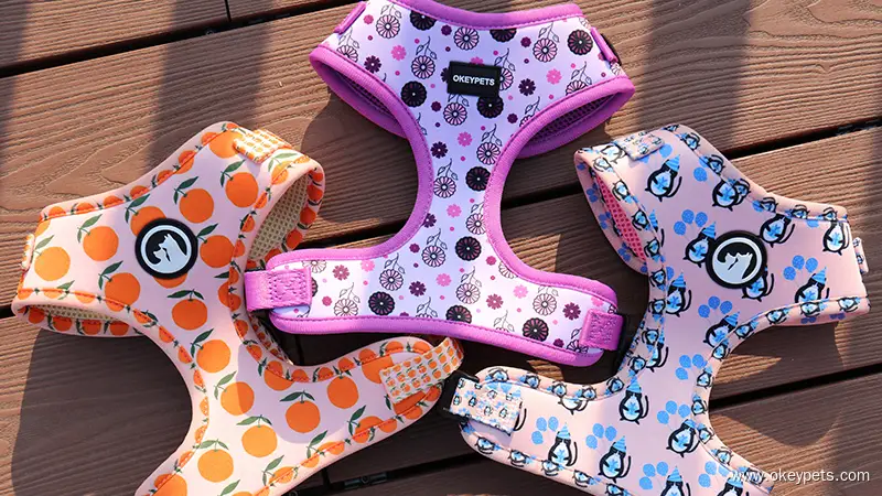 No Pull Dog Harness Manufacturer Neoprene personalized harness for dogs Printed 1