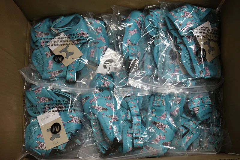 Ensemble de harnais pour chien personnalisé imprimé, six pièces, accessoires pour animaux de compagnie 27