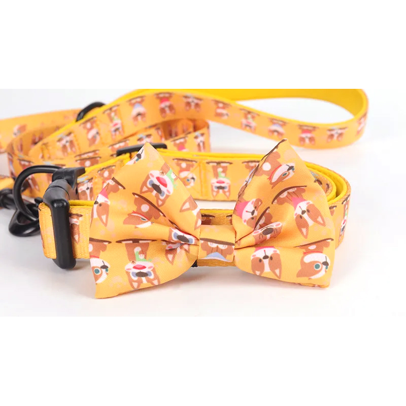 Ensemble de harnais pour chien personnalisé imprimé, six pièces, accessoires pour animaux de compagnie 18