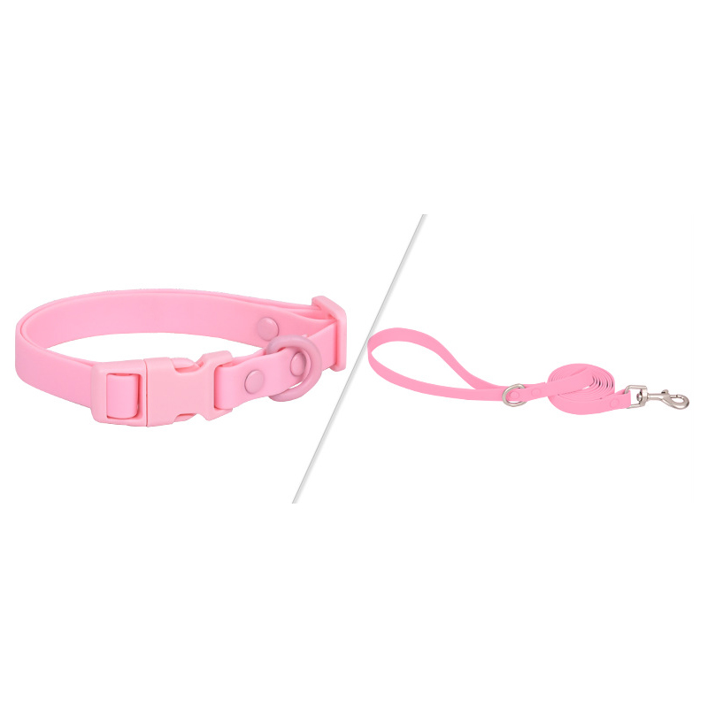 Ensemble collier et laisse pour chien en PVC coloré, en vente en gros - Imperméable et doux 16