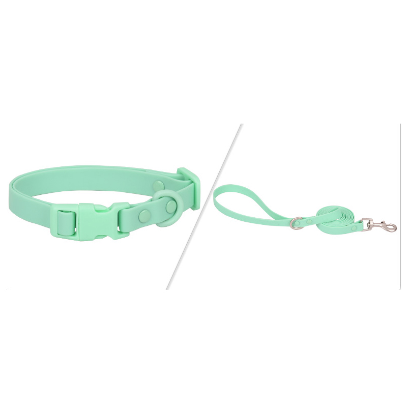 Ensemble collier et laisse pour chien en PVC coloré, en vente en gros - Imperméable et doux 18