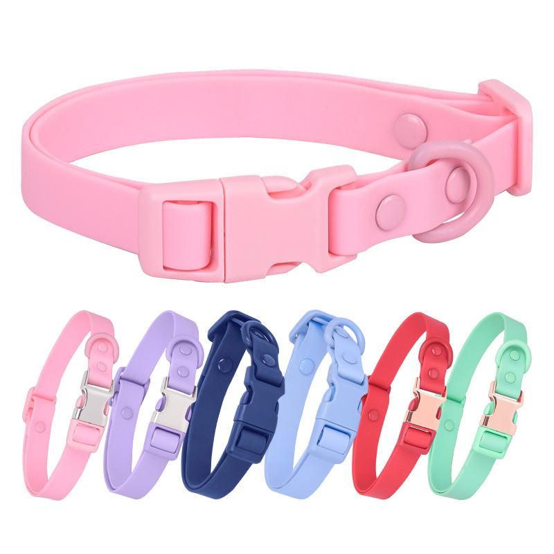 OKEYPETS Großhandel PVC-Hundehalsband- und Leinen-Set mit verstellbarer Schnellverschlussschnalle 7