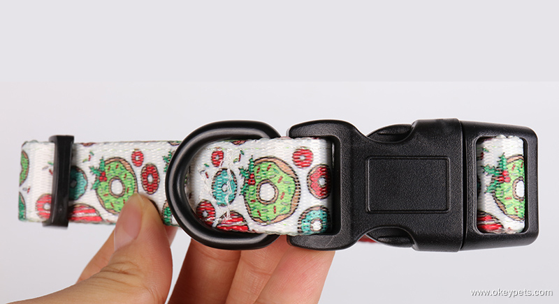 Collier pour chien en polyester sur mesure avec laisse assortie pour les promenades et l'entraînement quotidiens en extérieur. 9