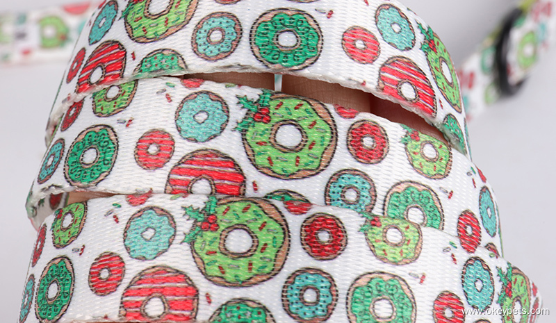 Collier pour chien en polyester sur mesure avec laisse assortie pour les promenades et l'entraînement quotidiens en extérieur. 12