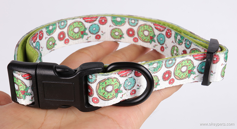 Collier pour chien en polyester sur mesure avec laisse assortie pour les promenades et l'entraînement quotidiens en extérieur. 10