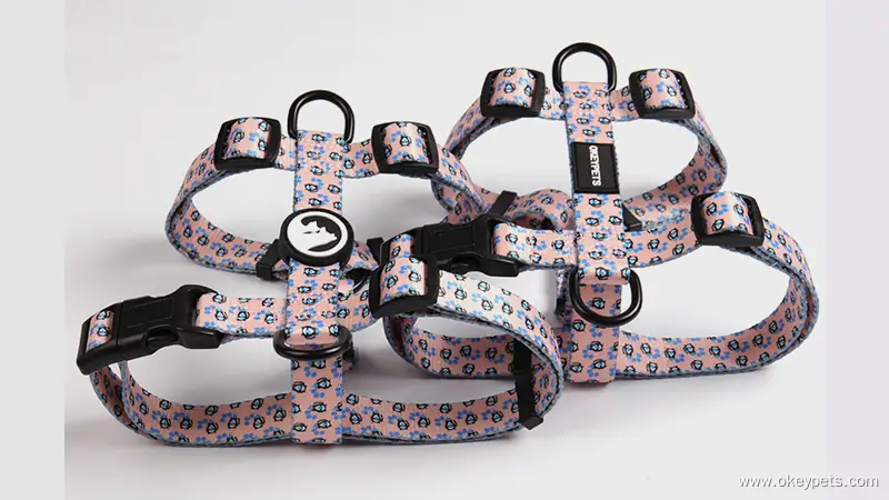 OKEYPETS Custom Polyester Dog H Harness No Pull Pet Vest 1