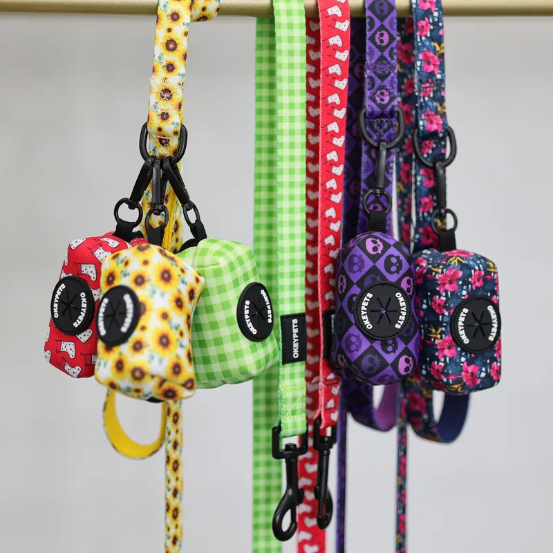 Juledesignerselesæt Rød sok Neopren Luksus Step-In Hundeselesæt 16