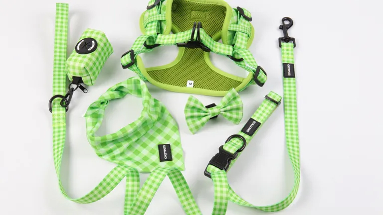 Juledesignerselesæt Rød sok Neopren Luksus Step-In Hundeselesæt 13