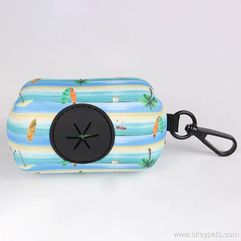 OKEYPETS - Moderigtigt design letvægts neopren hundeposeholder nem at fastgøre til enhver snorsele 15