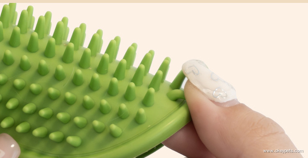 Engros justerbar kattesilikonemassagebørste til bordben klatrestativ 7