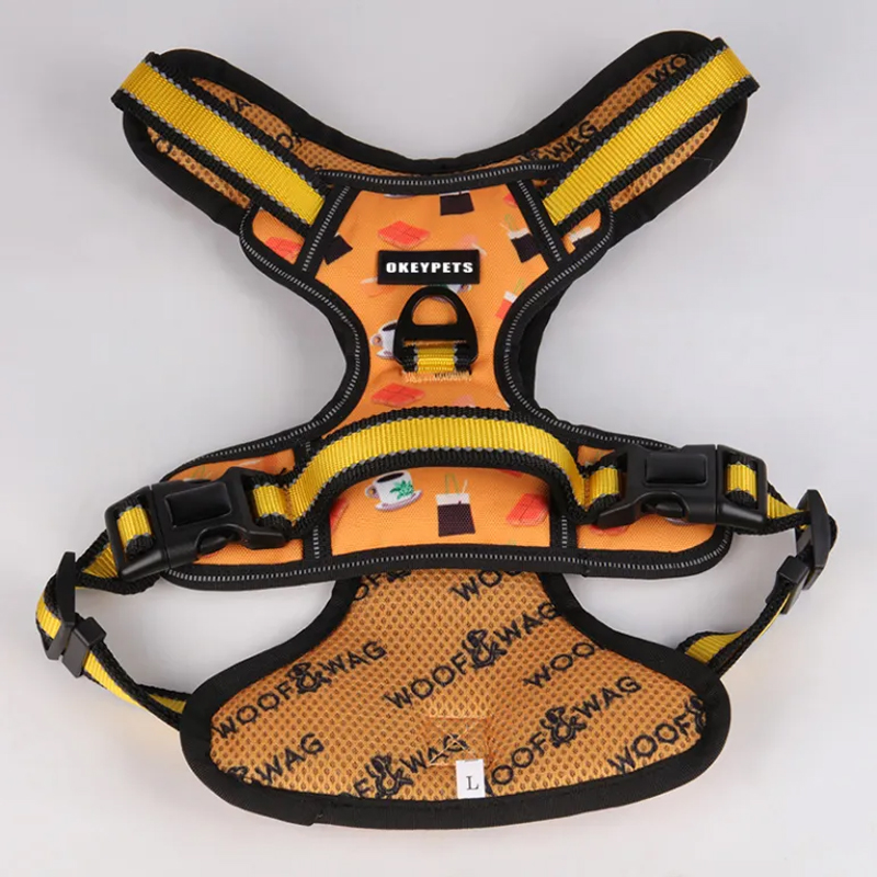 Harnais pour chien réfléchissant personnalisé, anti-traction, robuste et respirant en maille aérée. 15