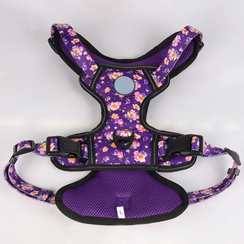 Harnais pour chien réfléchissant personnalisé, anti-traction, robuste et respirant en maille aérée. 13