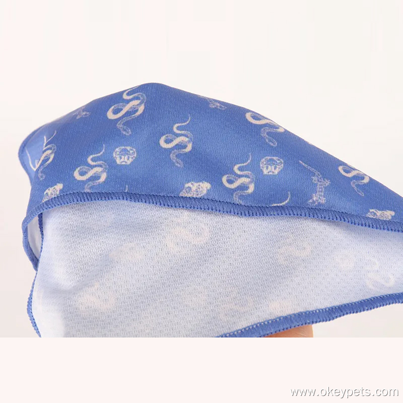 OKEYPETS Bandana pour chien à joli motif, en polyester respirant et luxueux, style triangle. 10