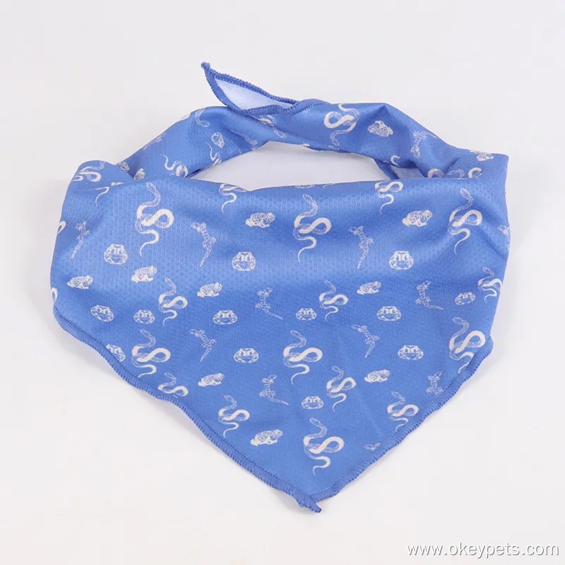 OKEYPETS Bandana pour chien à joli motif, en polyester respirant et luxueux, style triangle. 8