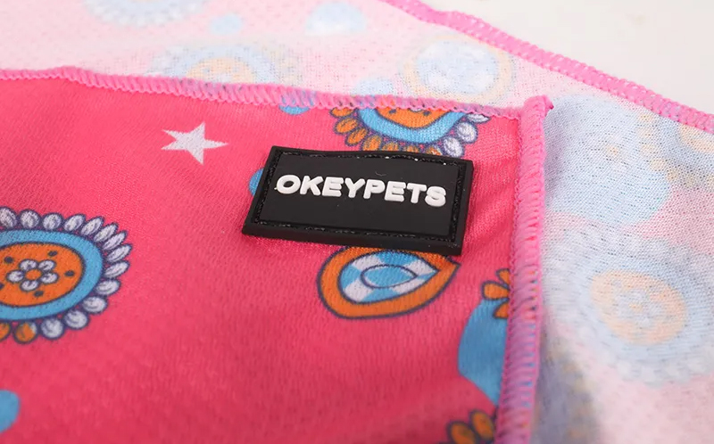 OKEYPETS Egyedi Mintás Szublimációs Bandana Sál Lélegző Kutya Bandana 10