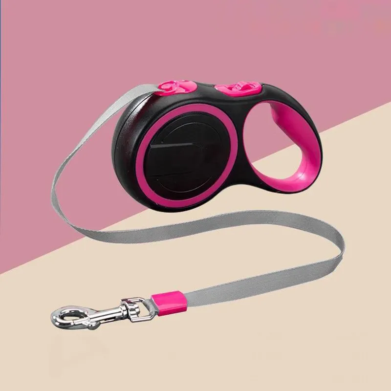 反射LED伸縮式犬用リード - 9色 - 夜間安全 5