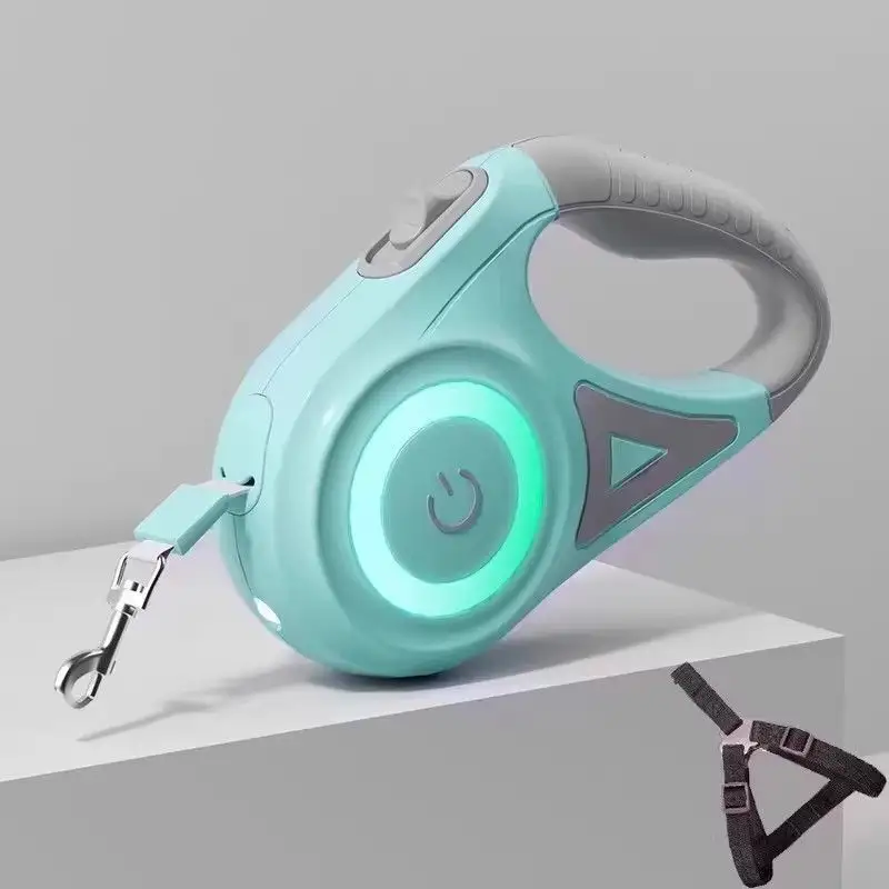 RGB LED Retractable Dog Leash - Safety, Visibility, Freedom 2