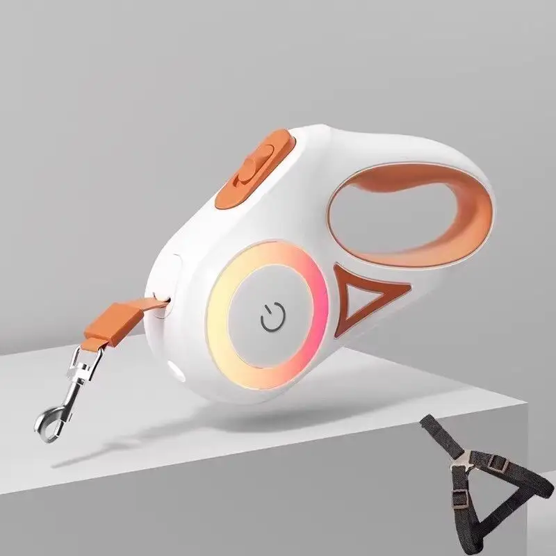 RGB LED Retractable Dog Leash - Safety, Visibility, Freedom 3