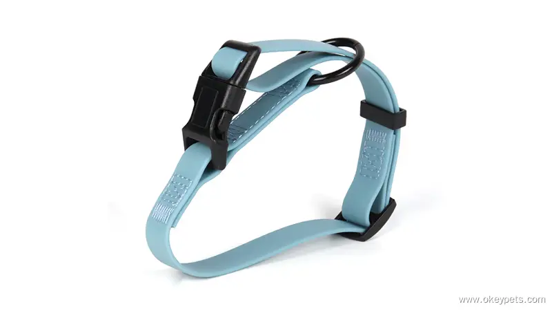 Kalung Haiwan Peliharaan Silikon PVC Tahan Lama Borong OKEYPETS Kolar Anjing Kalis Air Getah Lembut 1