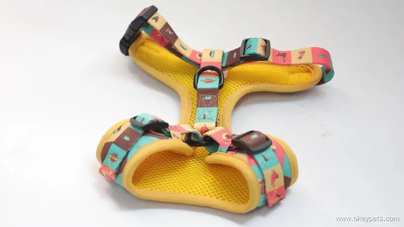 OKEYPETS Harnais pour chiots à motifs personnalisés - Fournisseur en gros de harnais pour chiens 1