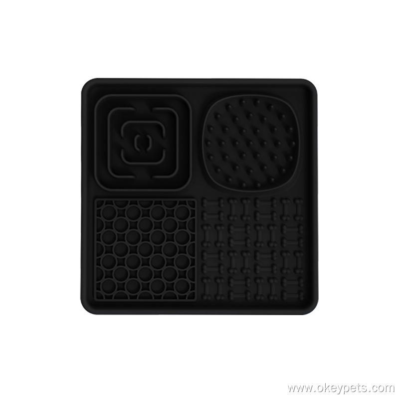 Fabricants chinois de tapis à lécher personnalisés pour animaux de compagnie (chats, chiens, bols en silicone). 12