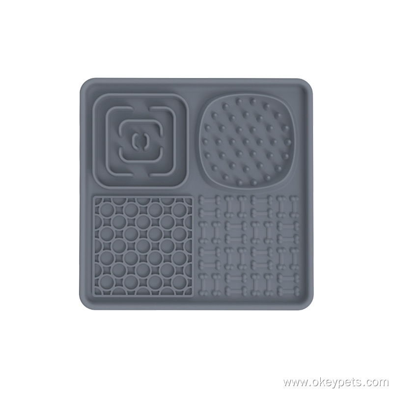 Fabricants chinois de tapis à lécher personnalisés pour animaux de compagnie (chats, chiens, bols en silicone). 13