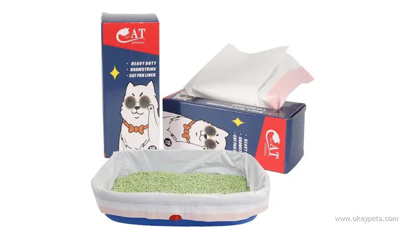 Sacs poubelle spéciaux épais pour litière de chat, écologiques et vendus en gros 1