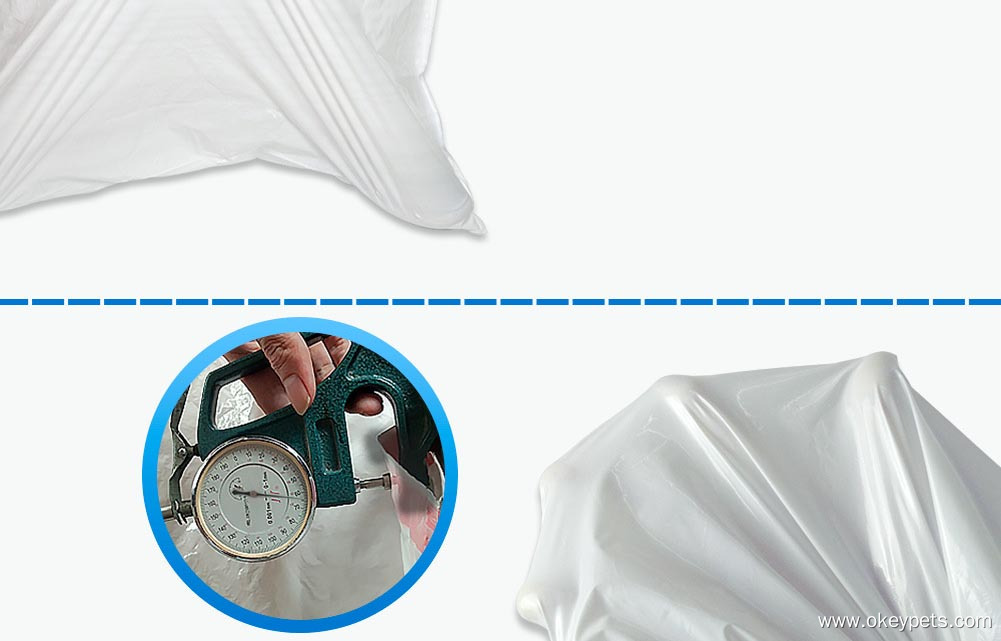 Sacs poubelle spéciaux épais pour litière de chat, écologiques et vendus en gros 5