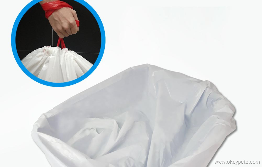Sacs poubelle spéciaux épais pour litière de chat, écologiques et vendus en gros 6