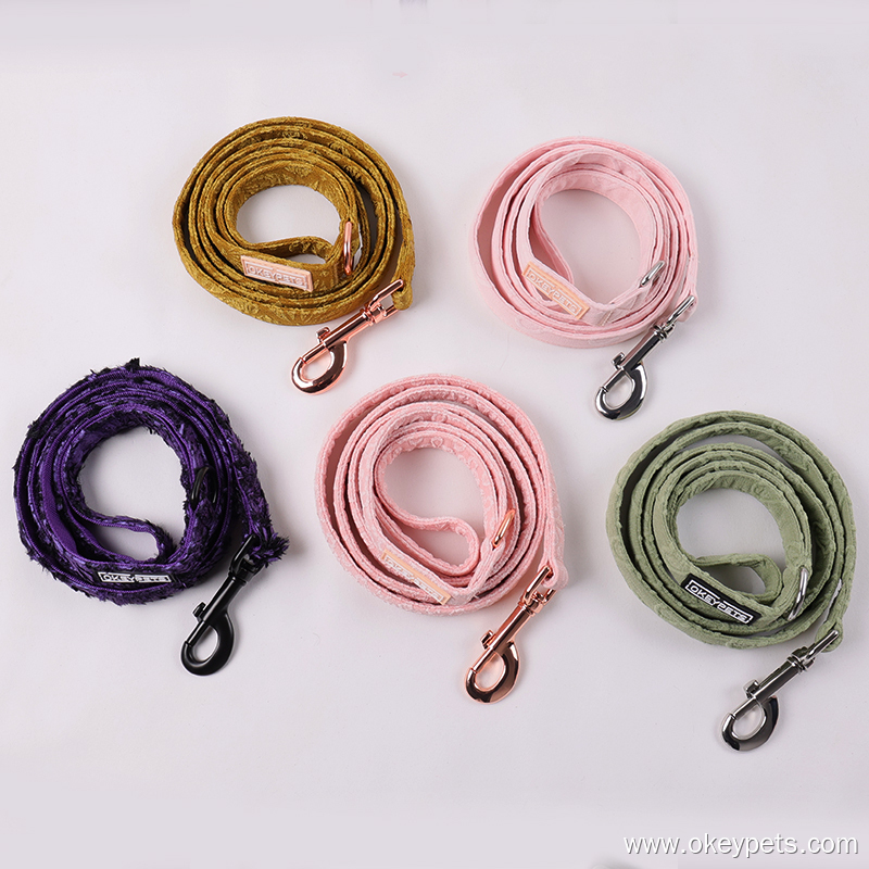 2025 OKEYPETS Nová sada vyšívaného postroje pro psy 7