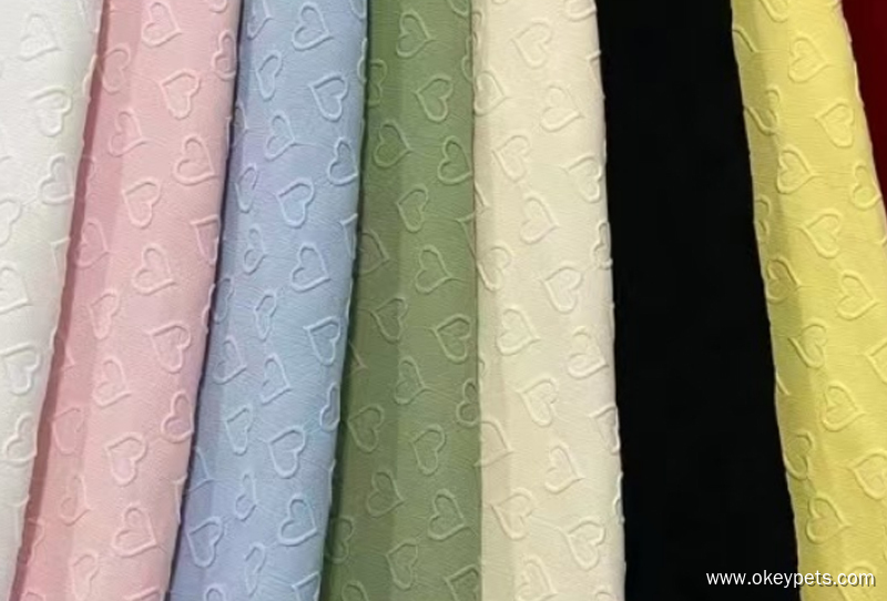 2025 OKEYPETS Nová sada vyšívaného postroje pro psy 12