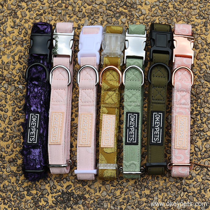 2025 OKEYPETS Nová sada vyšívaného postroje pro psy 8