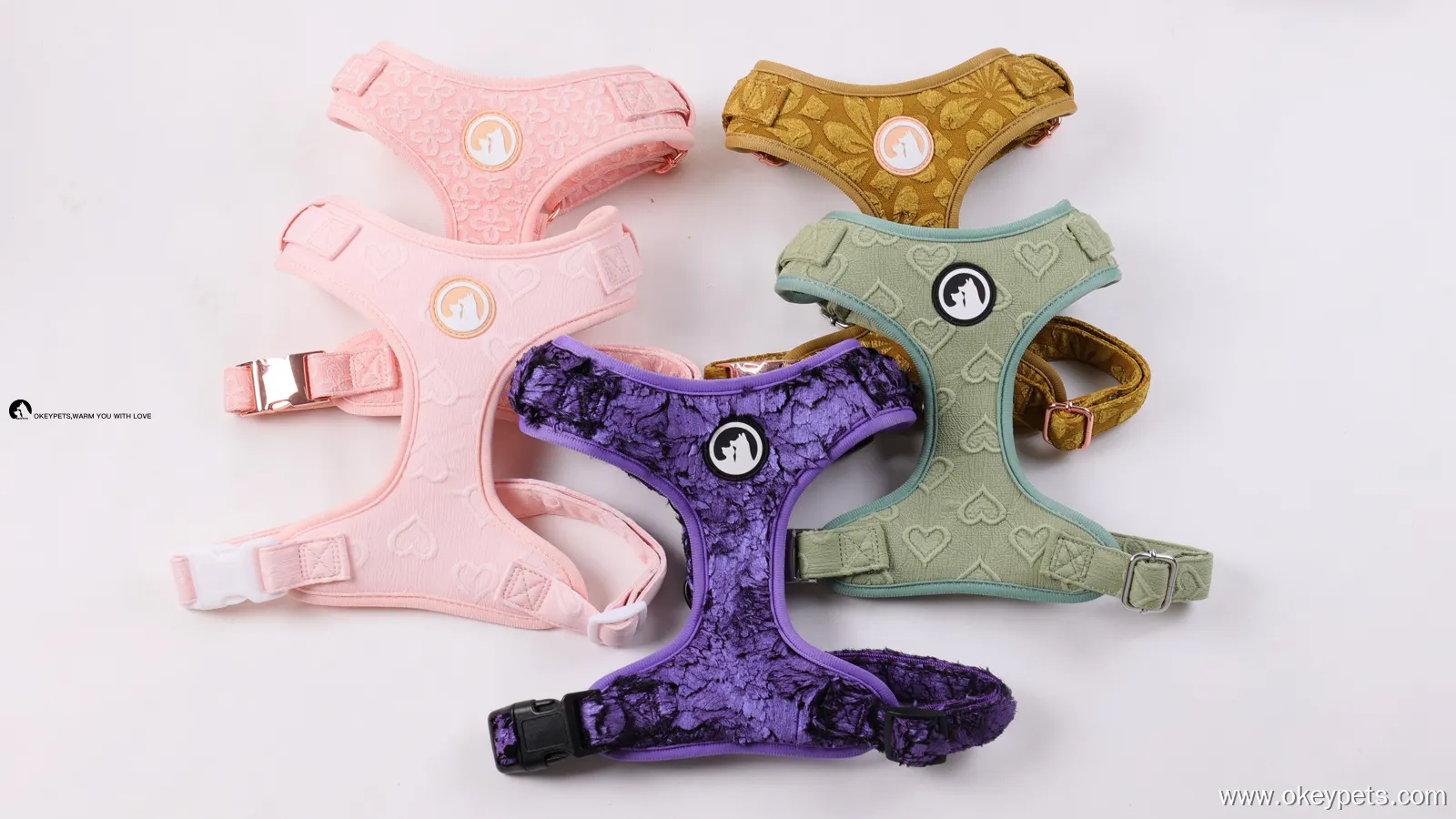 Embroidered Mesh Dog Harness - Adjustable & Breathable 1