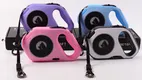 Dazzling LED Retractable Dog Leash - Pink 1
